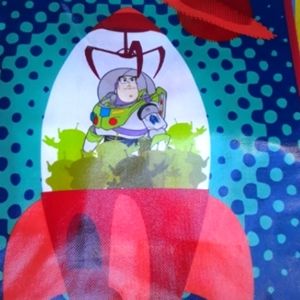 Buzz Lightyear 12" Tote Bag + 5 pc Toy Story Minifigures